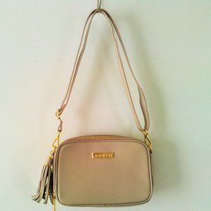 Joy and Iman Leather Shoulder Purse